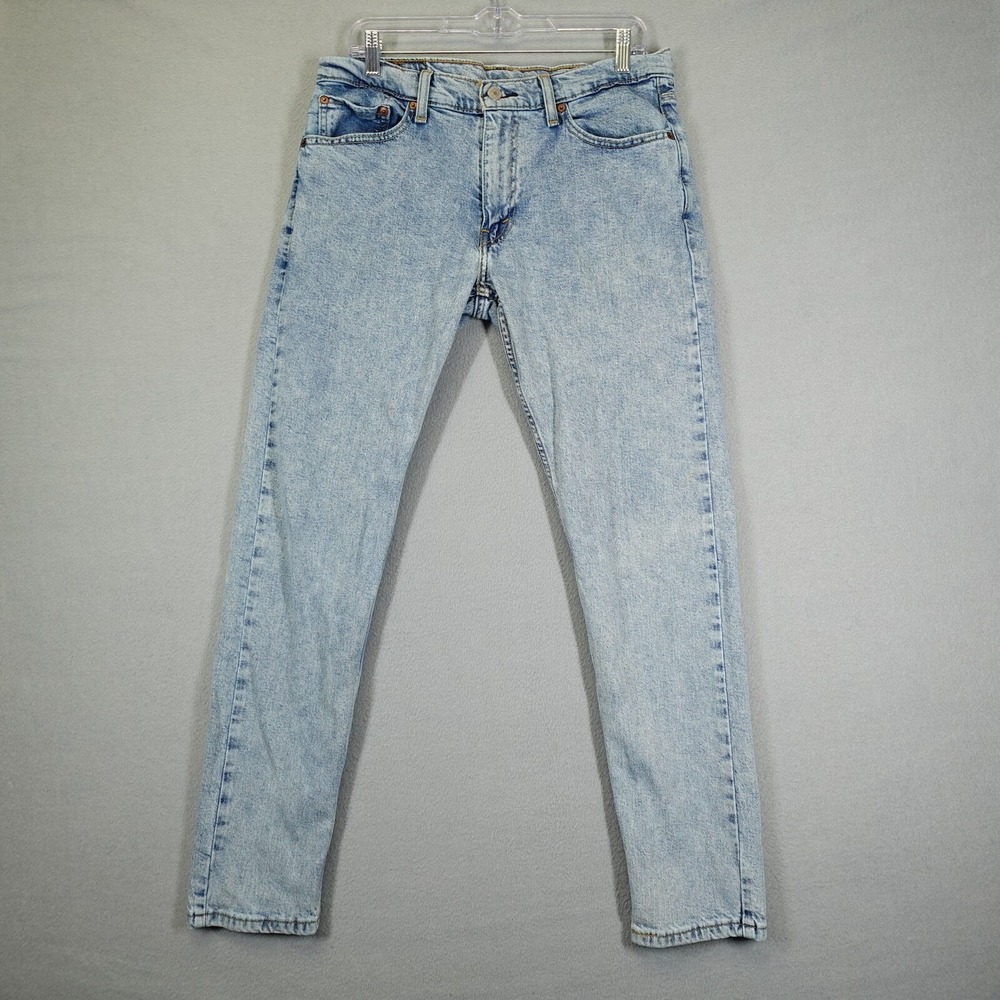 Levi's 511 Jeans Mens 33x32 Blue Slim Fit Light Wash Denim Casual Everyday Wear